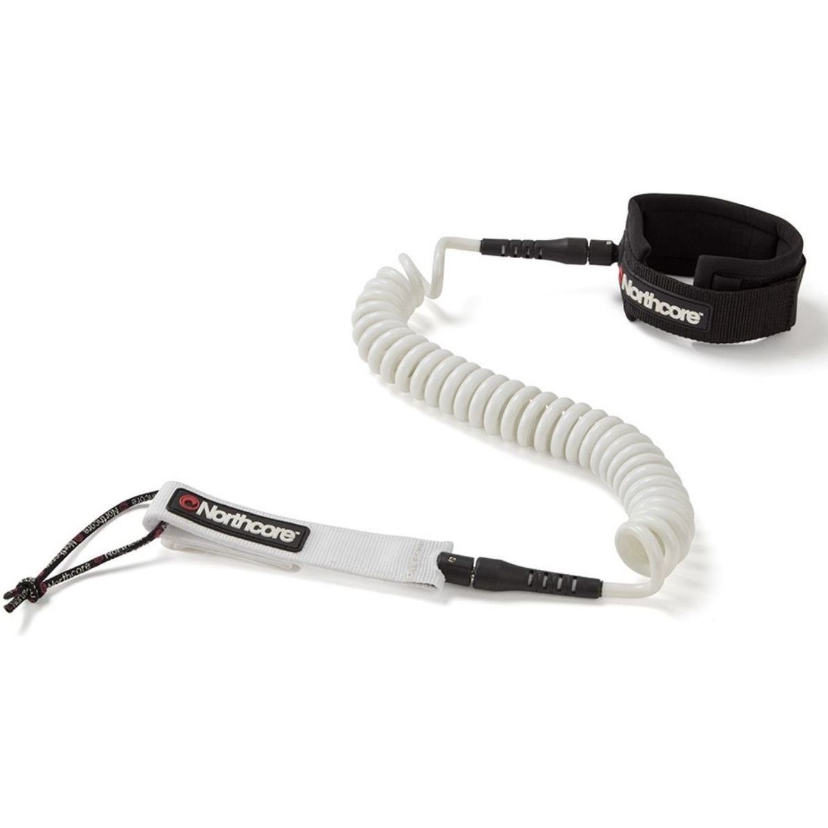 2025 Northcore 10FT SUP Coiled Leash NOCO138B - White